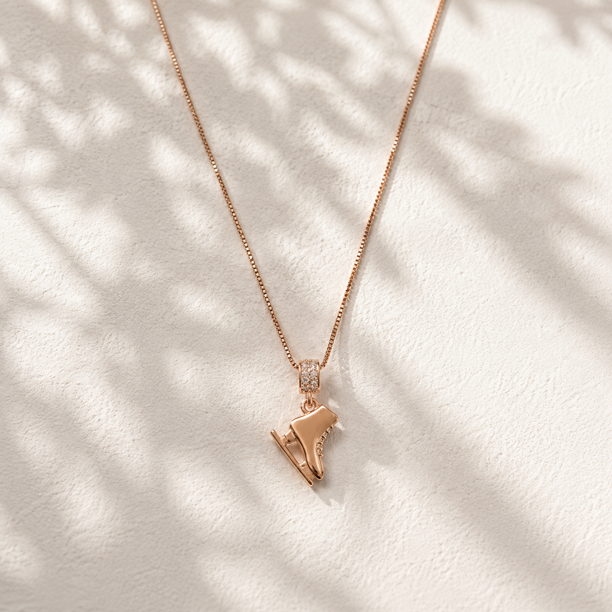 Rose Gold Skate Necklace