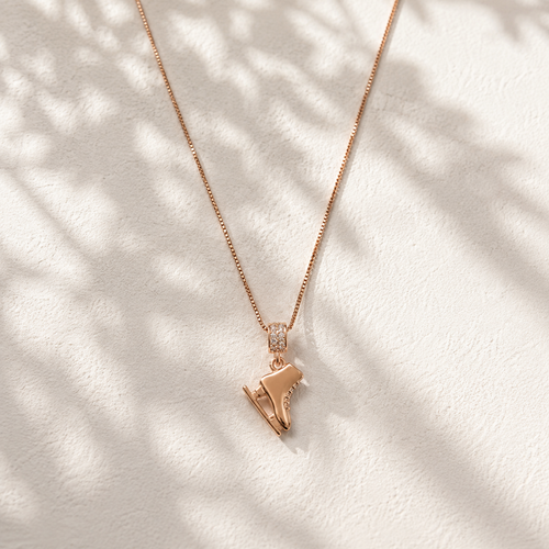 Rose Gold Skate Necklace