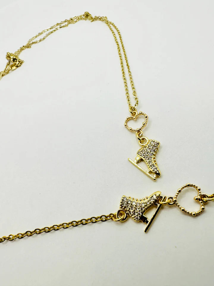 Patinez sur glace avec votre bracelet en forme de cœur